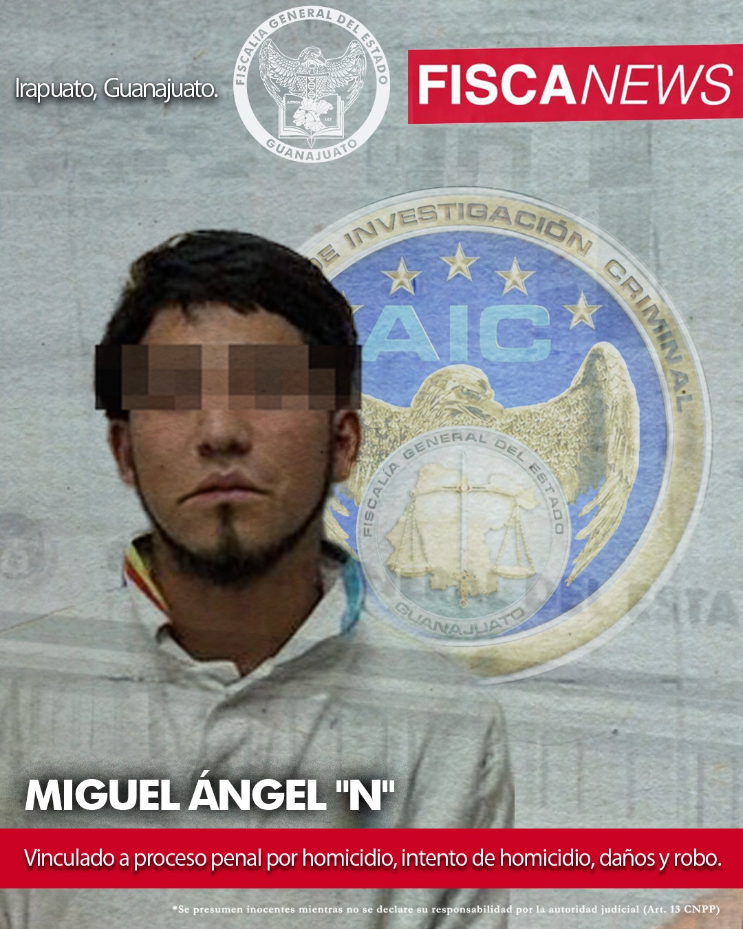 Miguel Ángel “n” Es Vinculado A Proceso Penal Por Homicidio Intento De