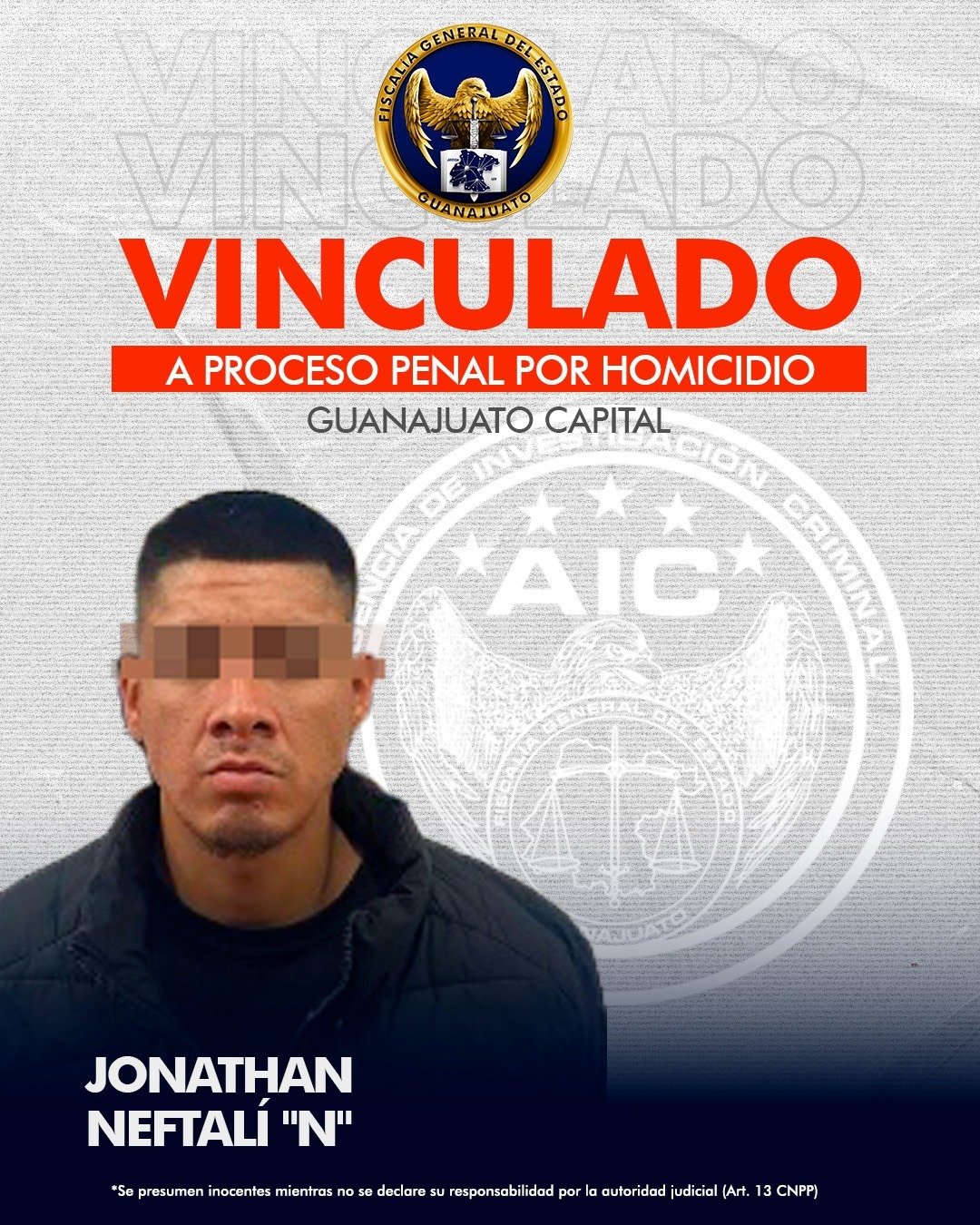 La Fiscalía de Guanajuato informa que JONATHAN NEFTALÍ “N” permanecerá ...